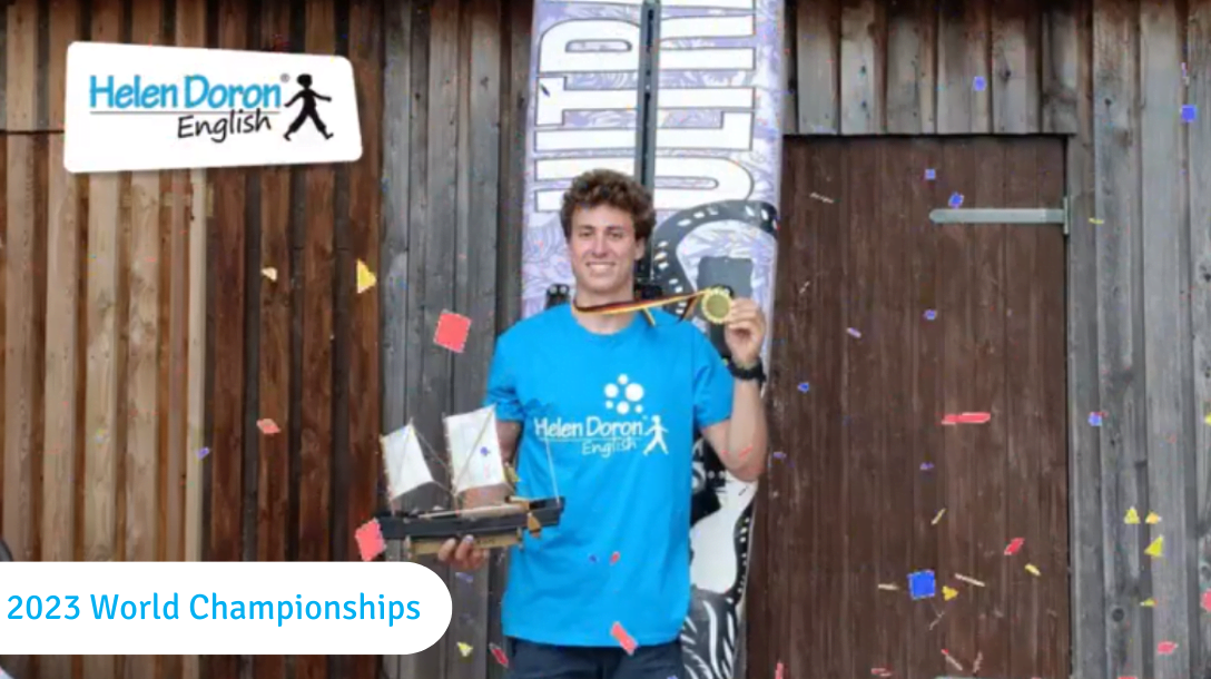 Read more about the article Helen Doron English Student Wins Windsurfing World Championship